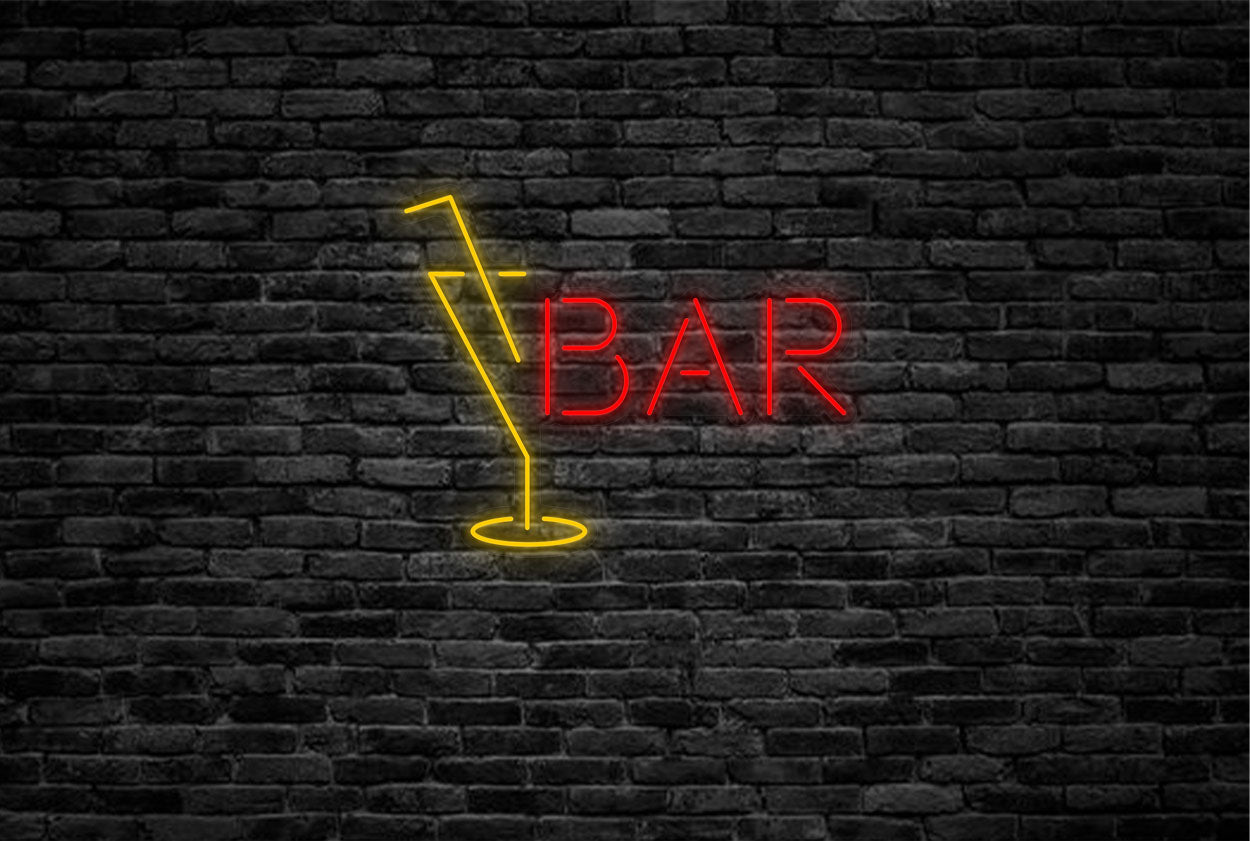 Cocktail "BAR" LED Neon Sign