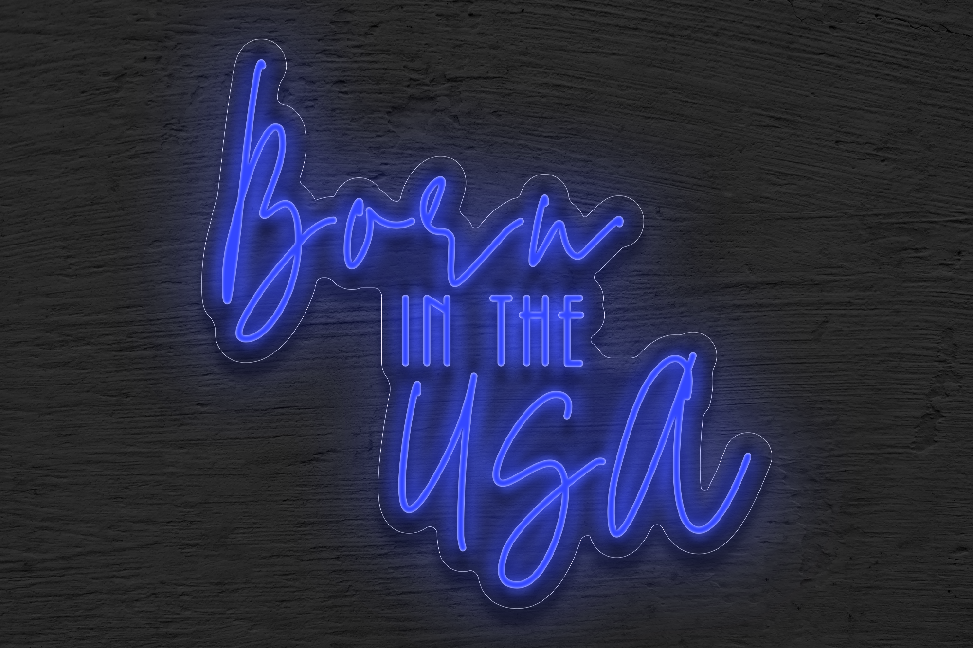 "Born in the USA" LED Neon Sign