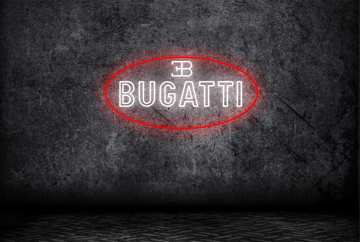Bugatti Logo LED Neon Sign