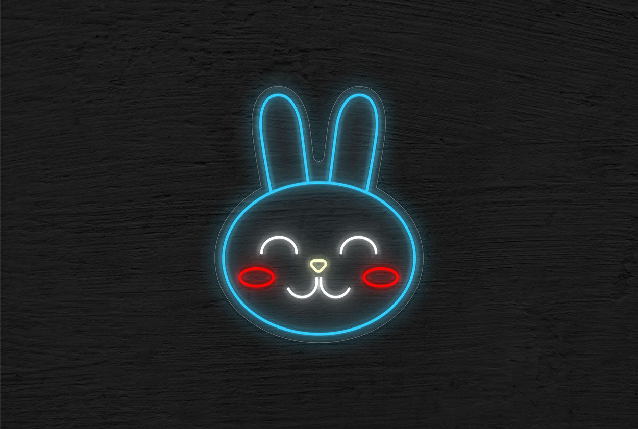 Smiling Bunny LED Neon Sign