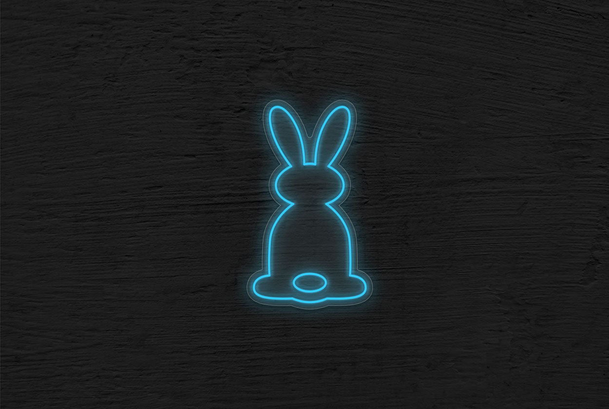 Standing Bunny Logo LED Neon Sign