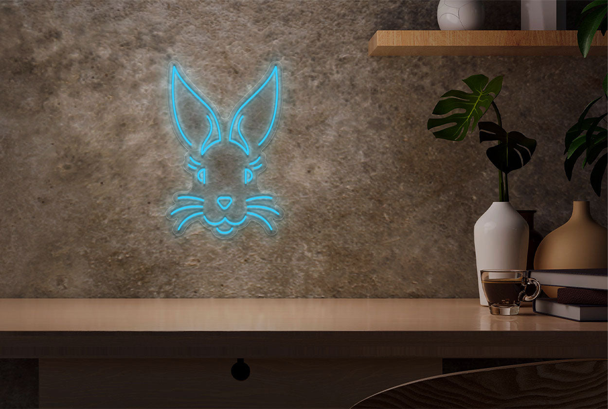 Bunny Face LED Neon Sign