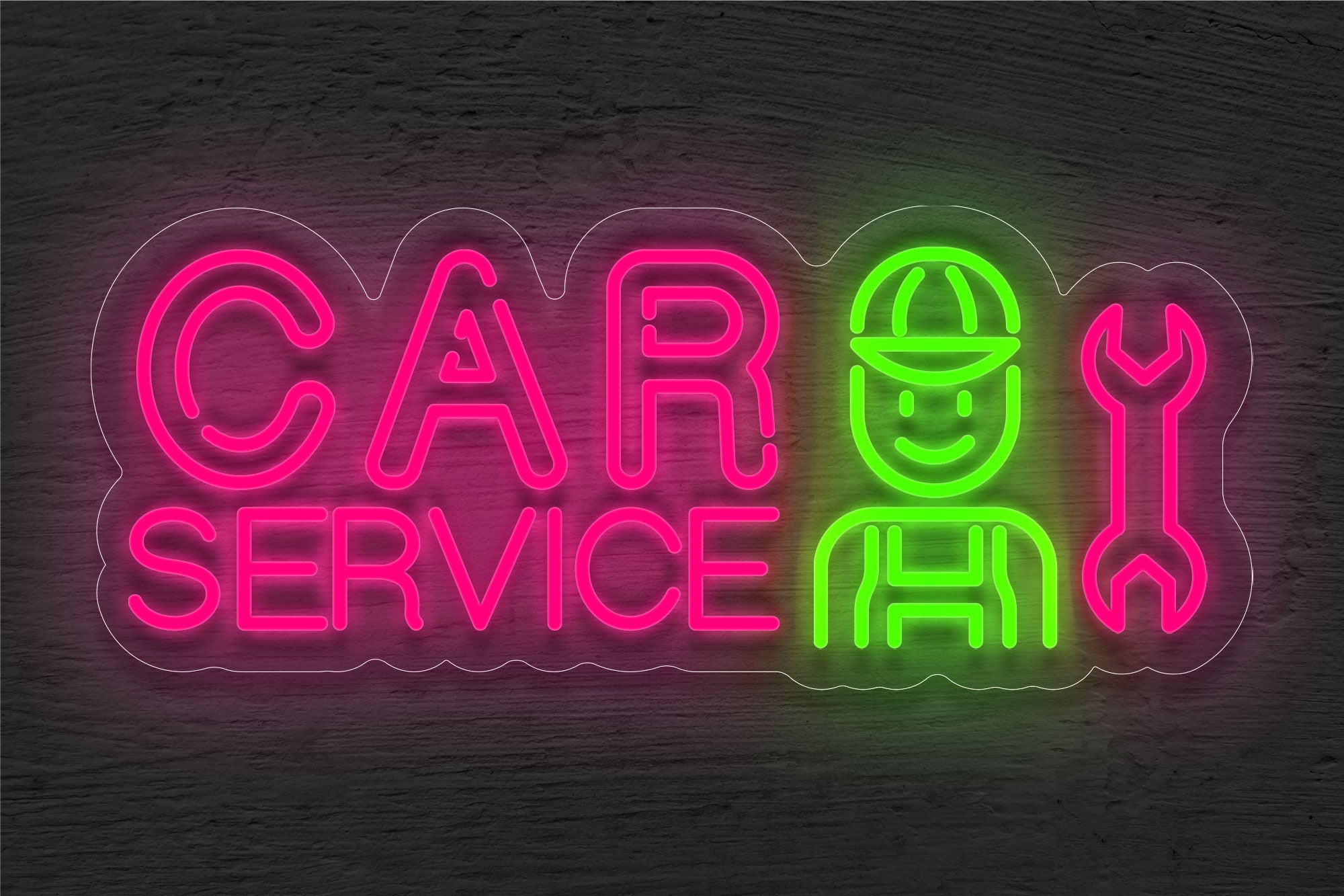"Car Service" Logo LED Neon Sign