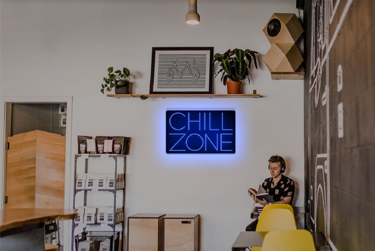 "CHILL ZONE" LED Neon Sign