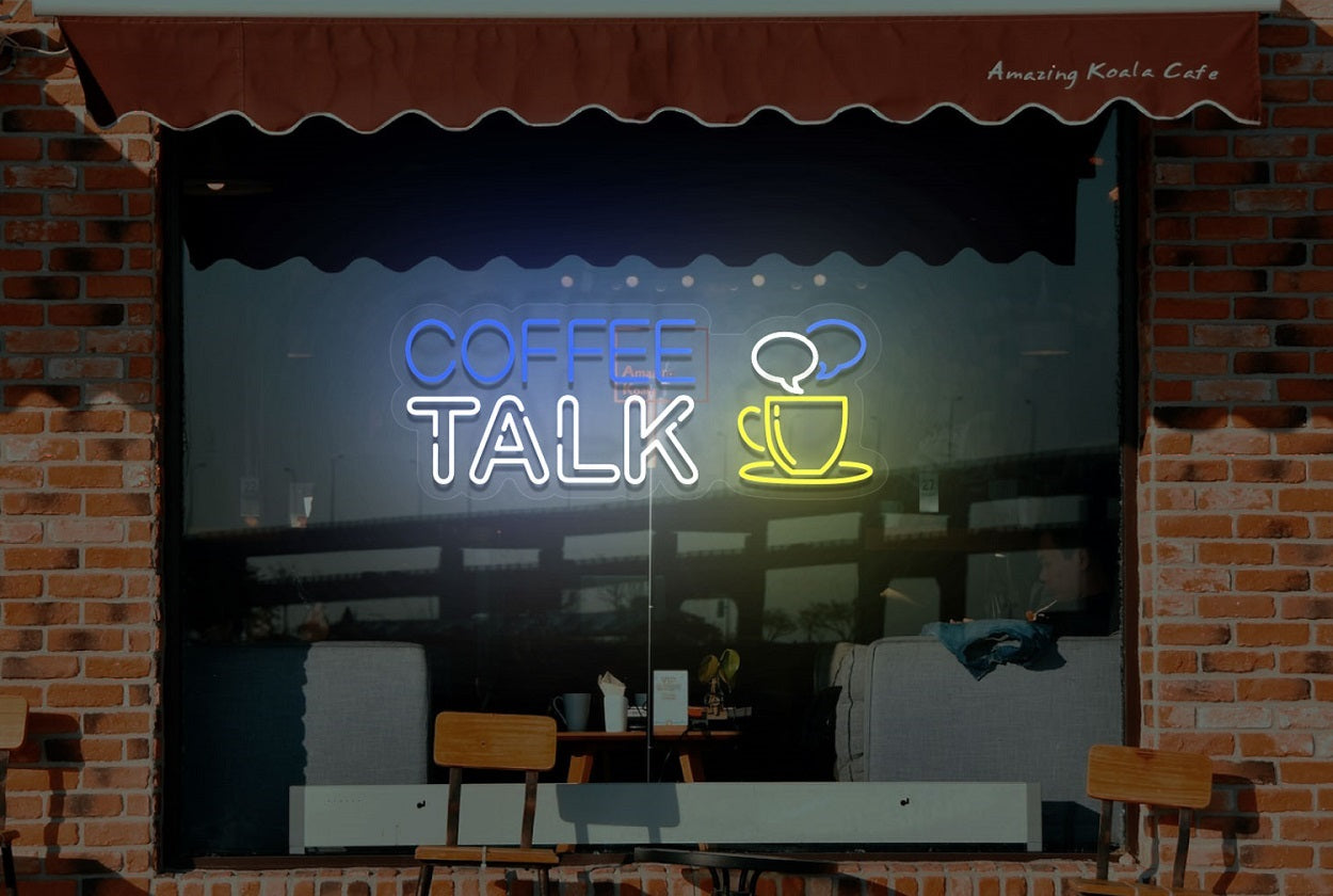 Coffee Talk LED Neon Sign