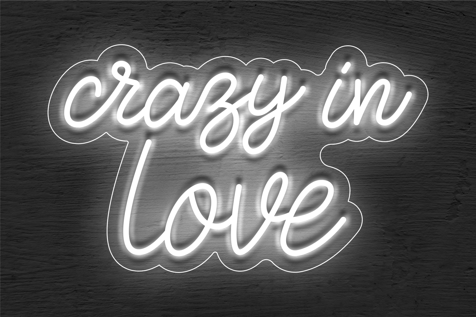 "Crazy in Love" LED Neon Sign
