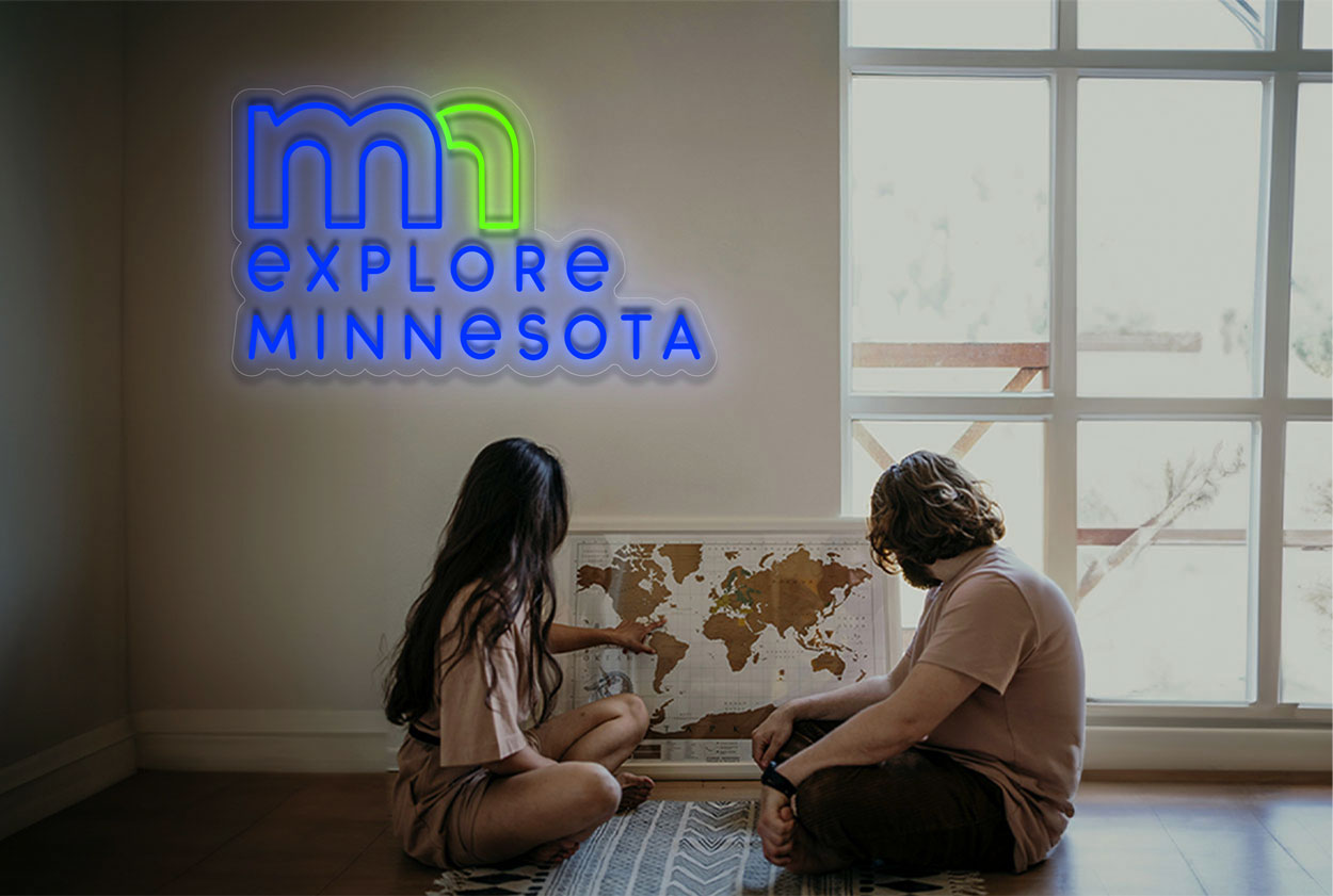 MN Bigger Logo Explore Minnesota LED Neon Sign