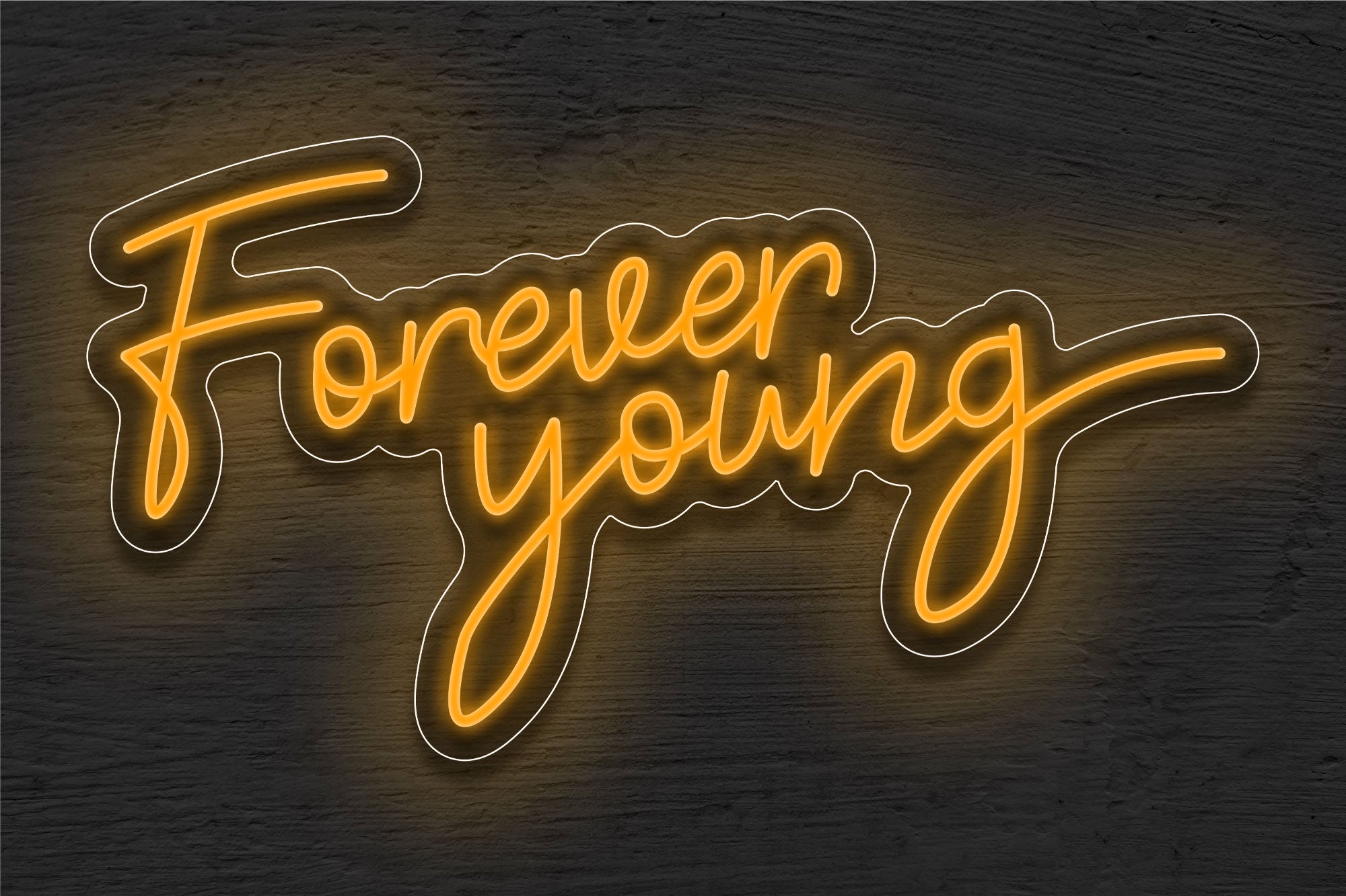 "Forever Young" LED Neon Sign