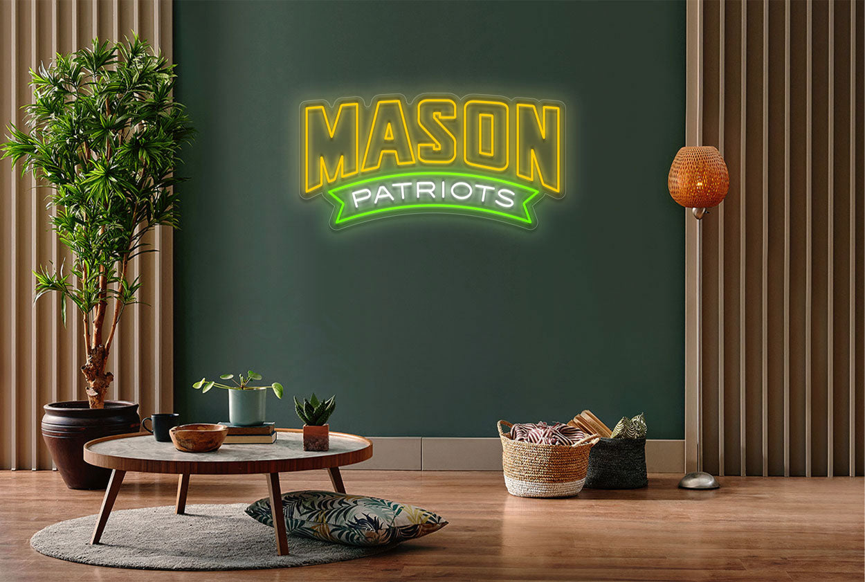 George Mason Patriots Men's Basketball LED Neon Sign