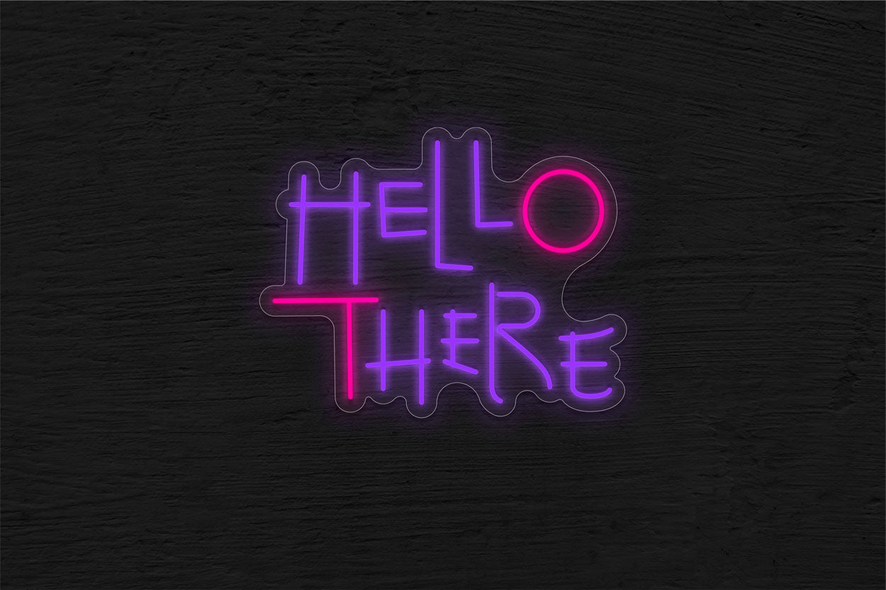 "Hello There" LED Neon Sign