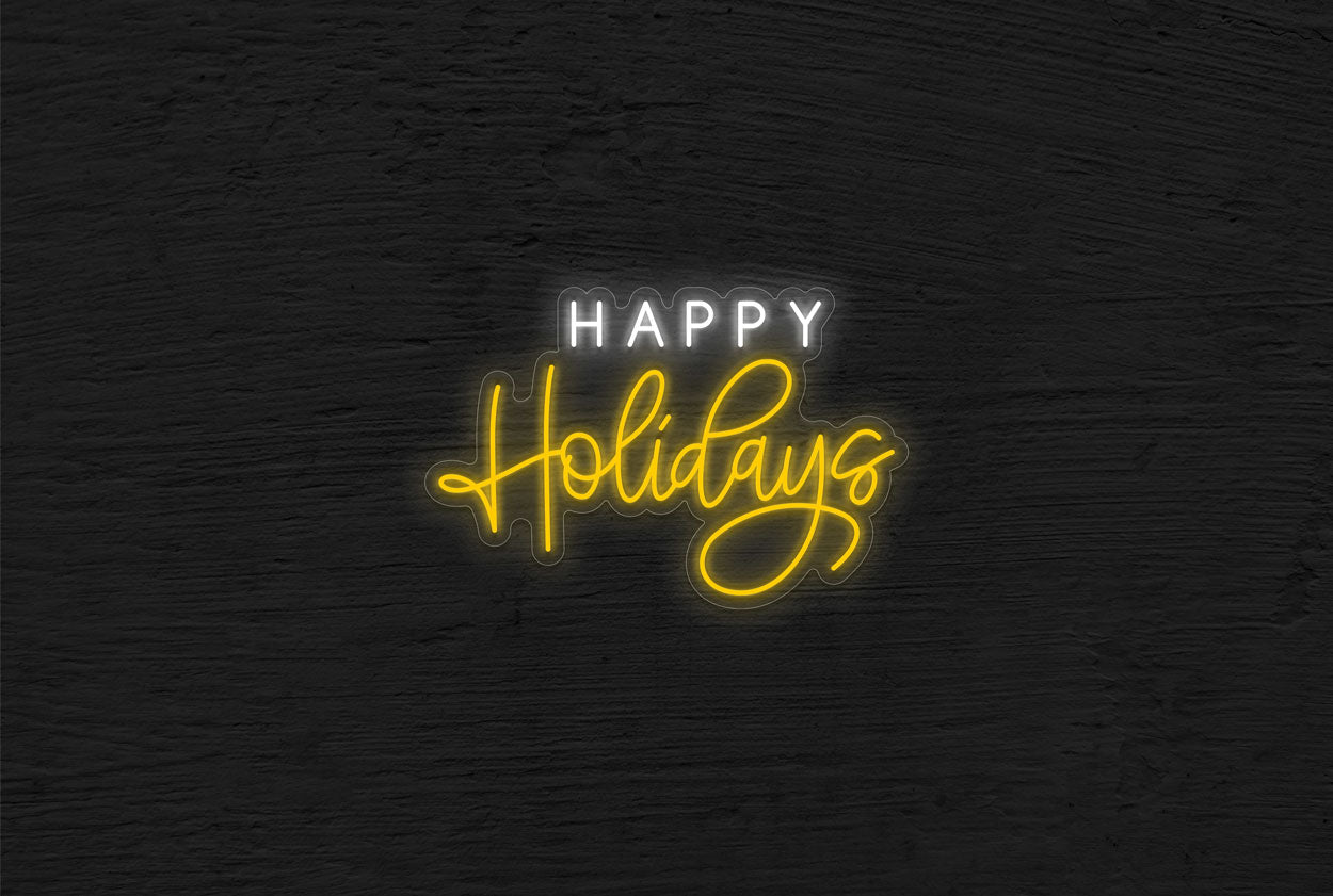 "Happy Holidays" LED Neon Sign