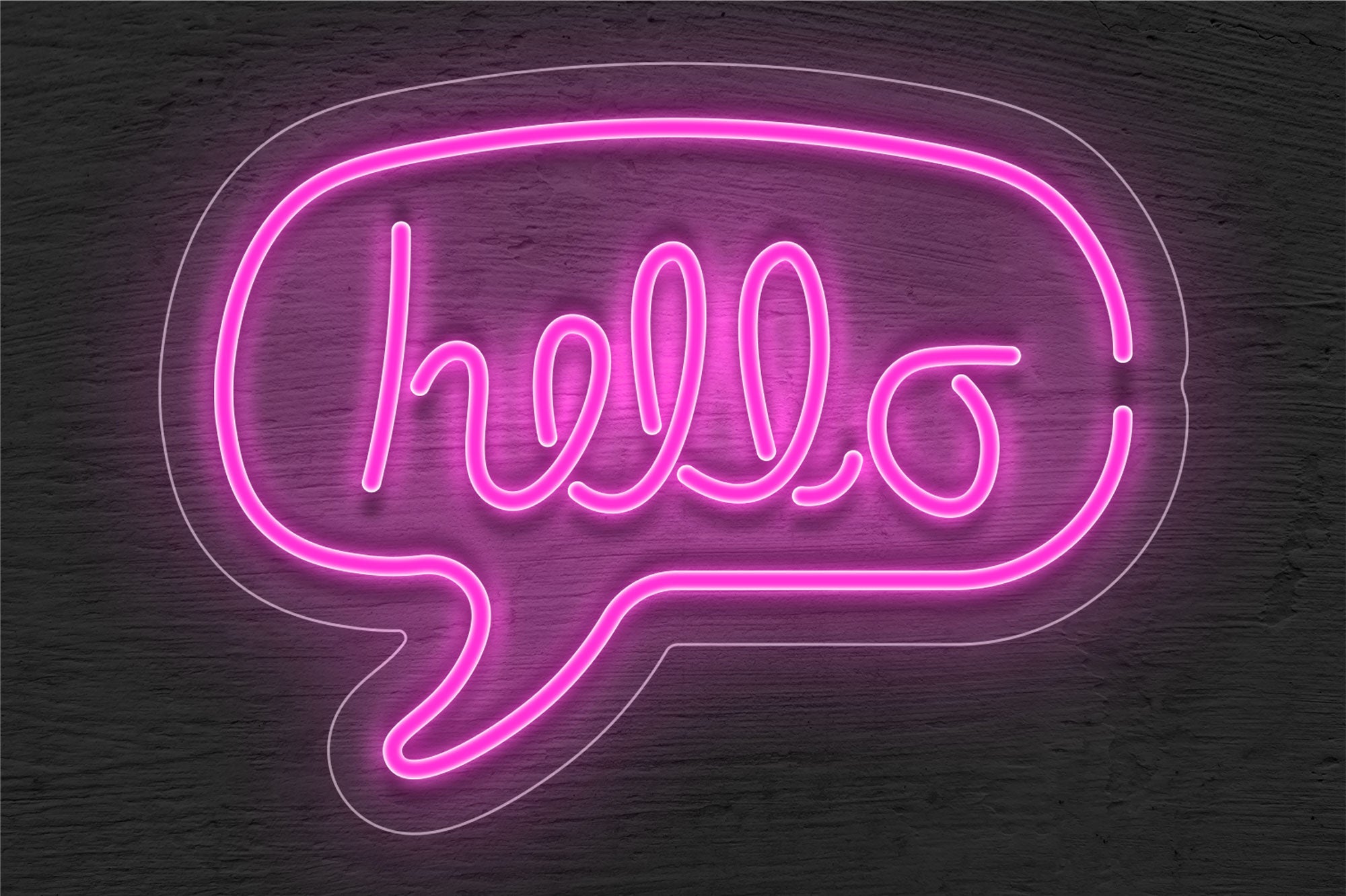 "Hello" Talking Bubble LED Neon Sign