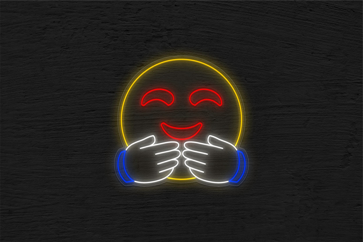 Hugging-Face-Emoji LED Neon Sign