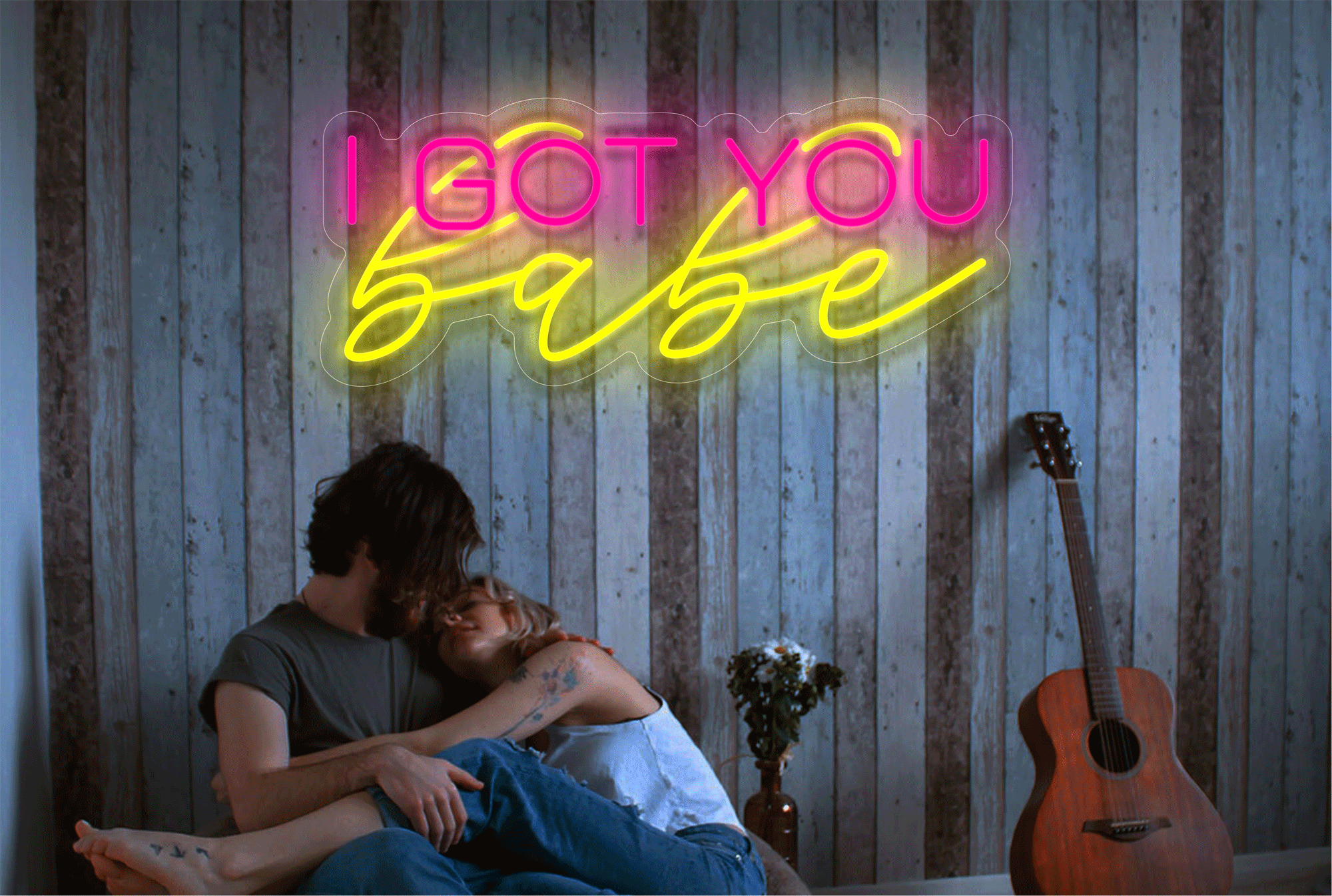 "I Got You Babe" LED Neon Sign