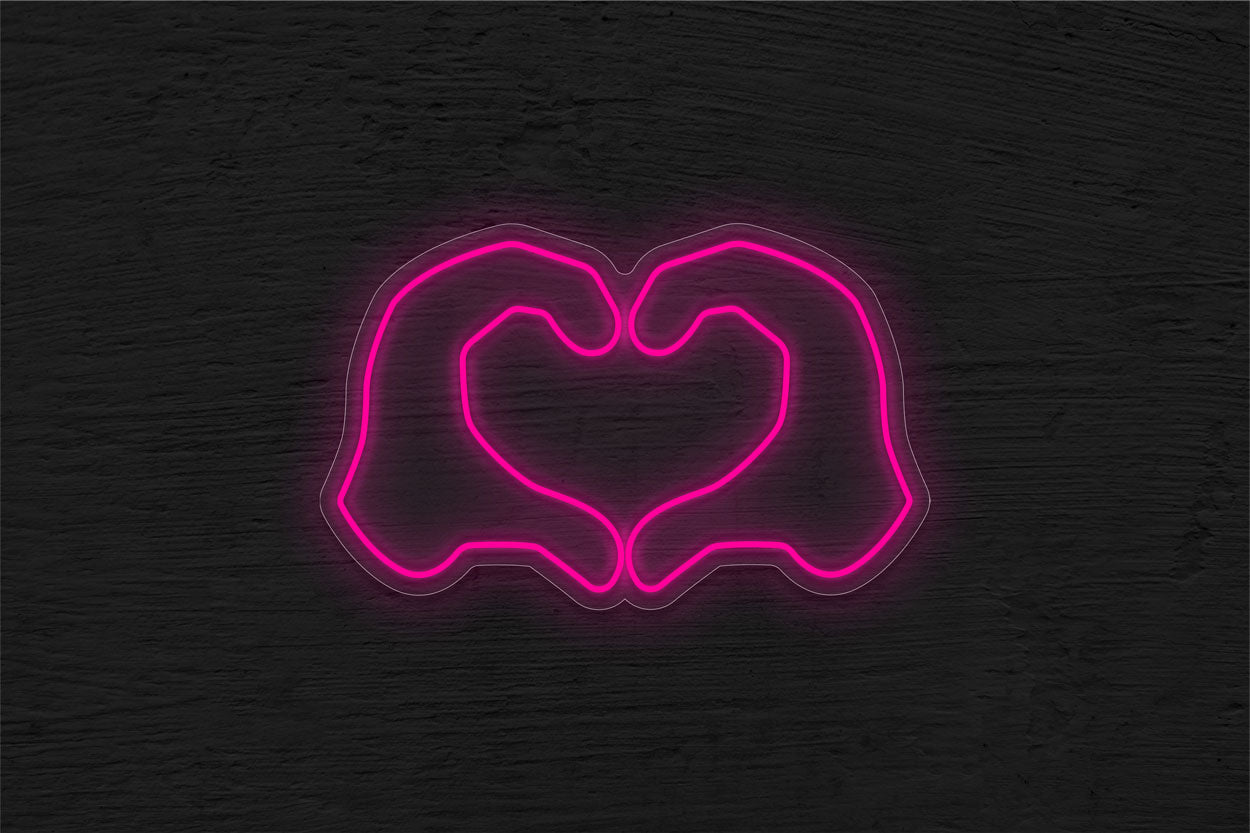 Love Hand Emoji LED Neon Sign