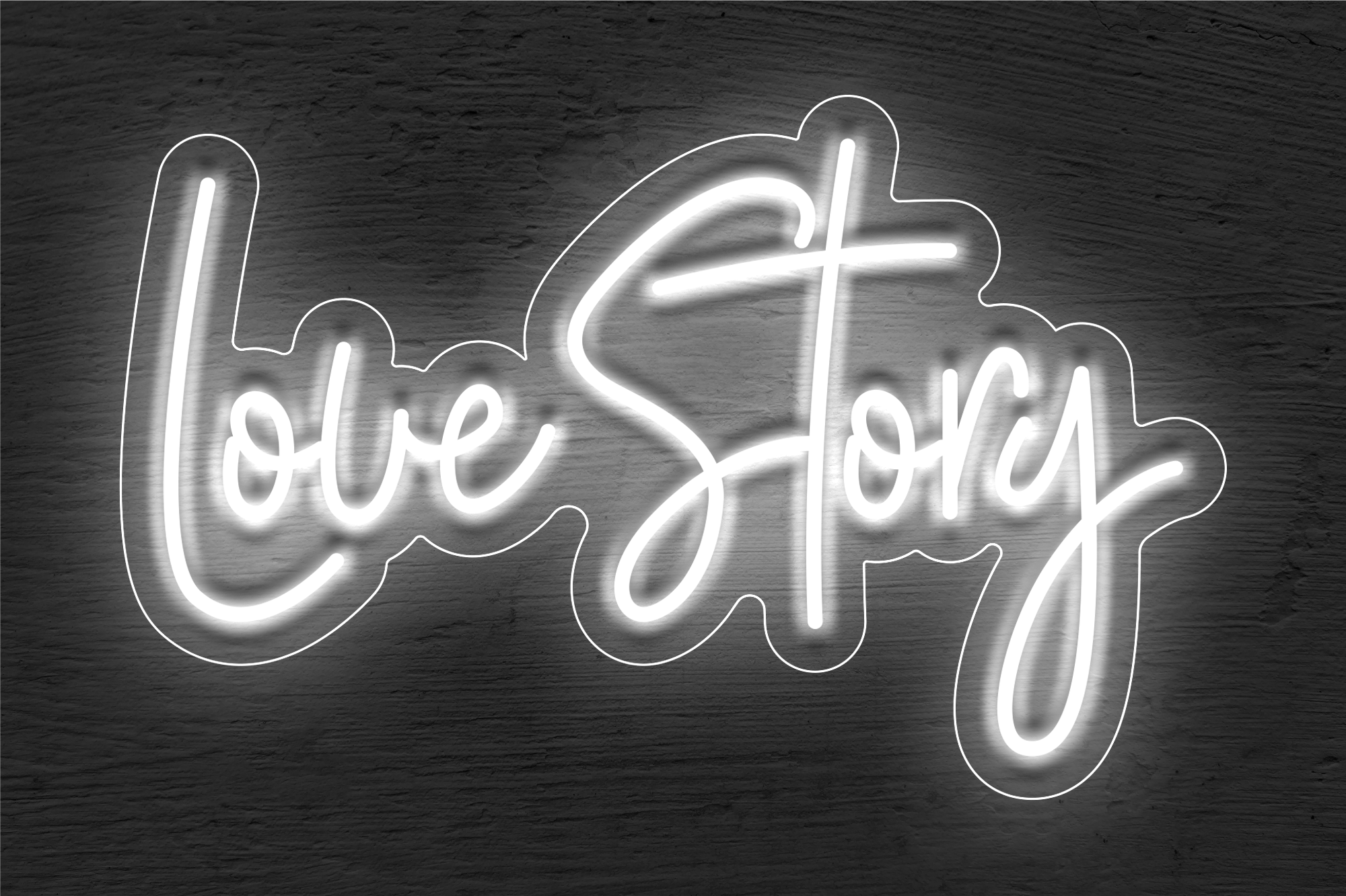 "Love Story" LED Neon Sign