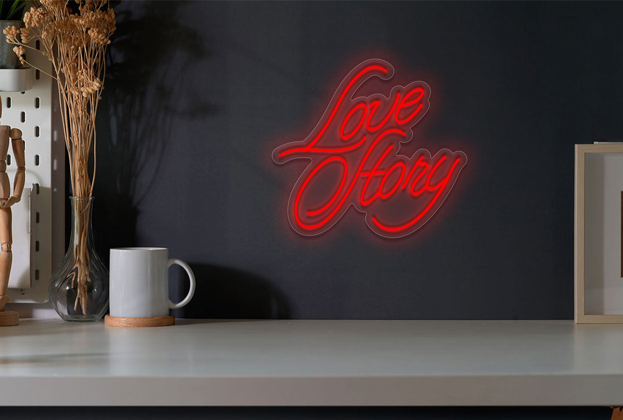 Love Story version 2 LED Neon Sign