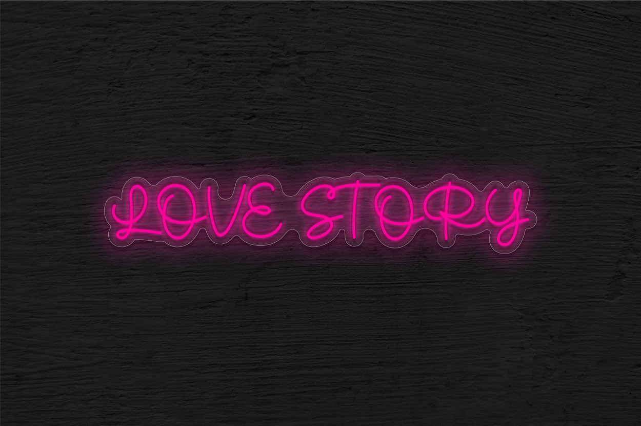 Love Story  LED Neon Sign
