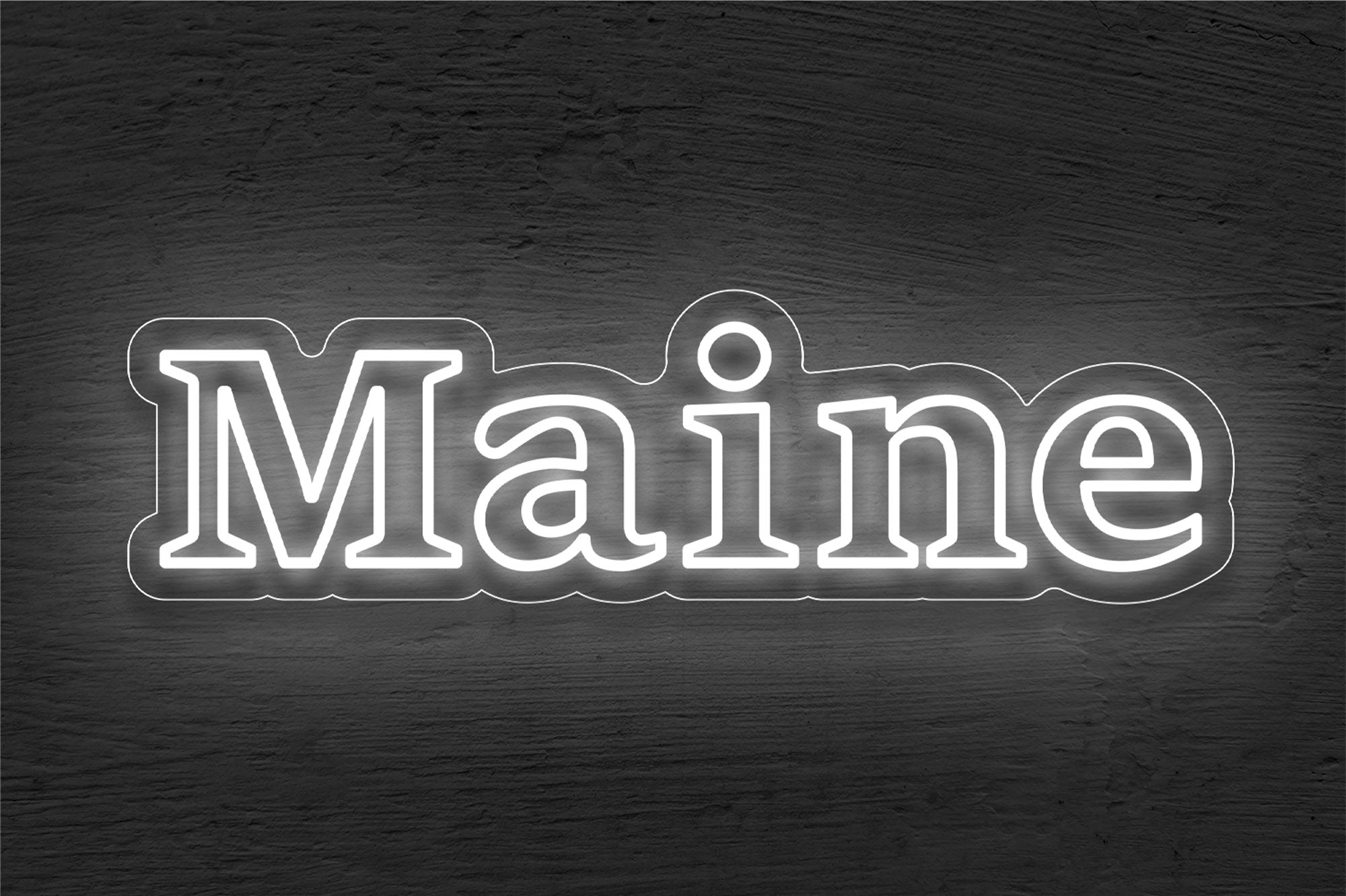 Maine LED Neon Sign