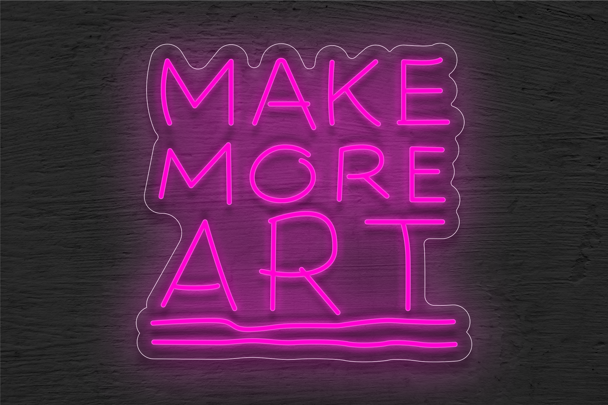 "Make More ART" LED Neon Sign