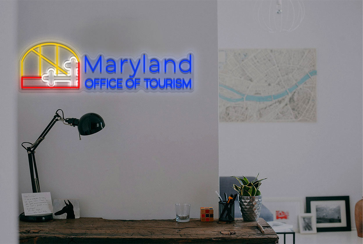 Maryland Office Of Tourism with Logo LED Neon Sign