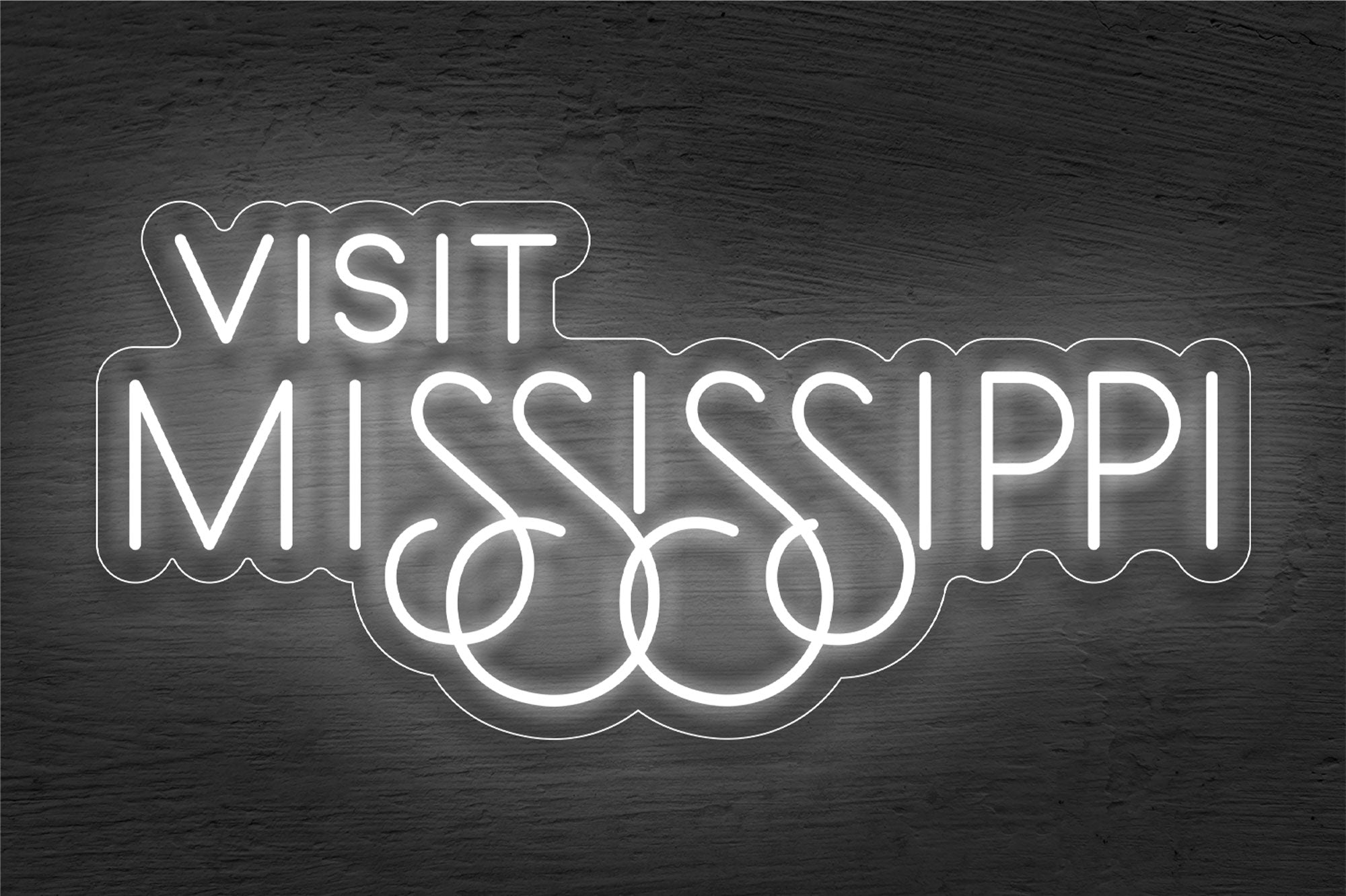 Visit Mississippi LED Neon Sign
