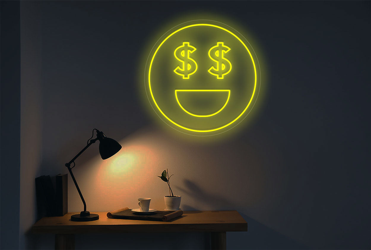Money Emoji LED Neon Sign