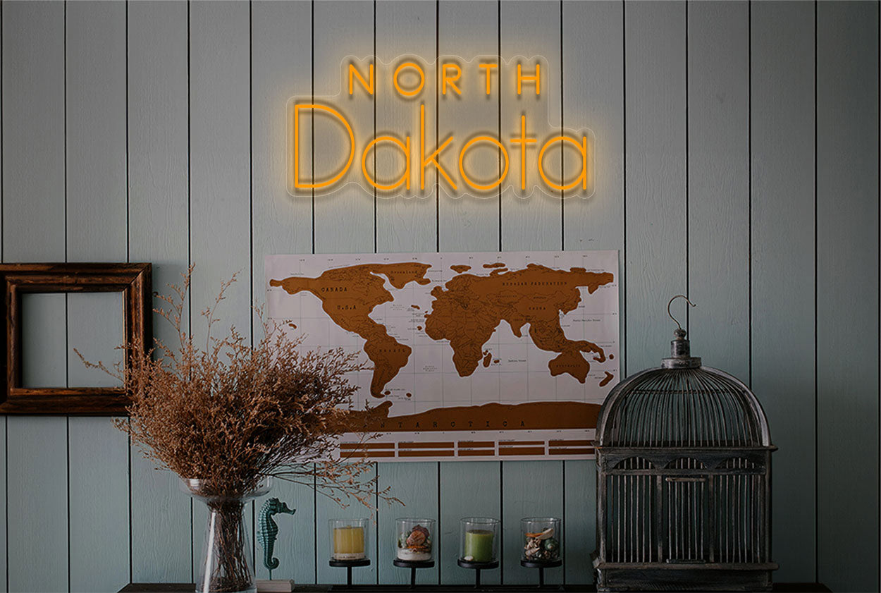 North Dakota LED Neon Sign
