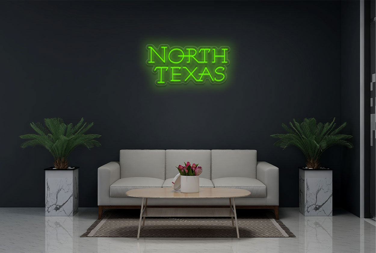 North Texas Mean Green Men's Basketball LED Neon Sign