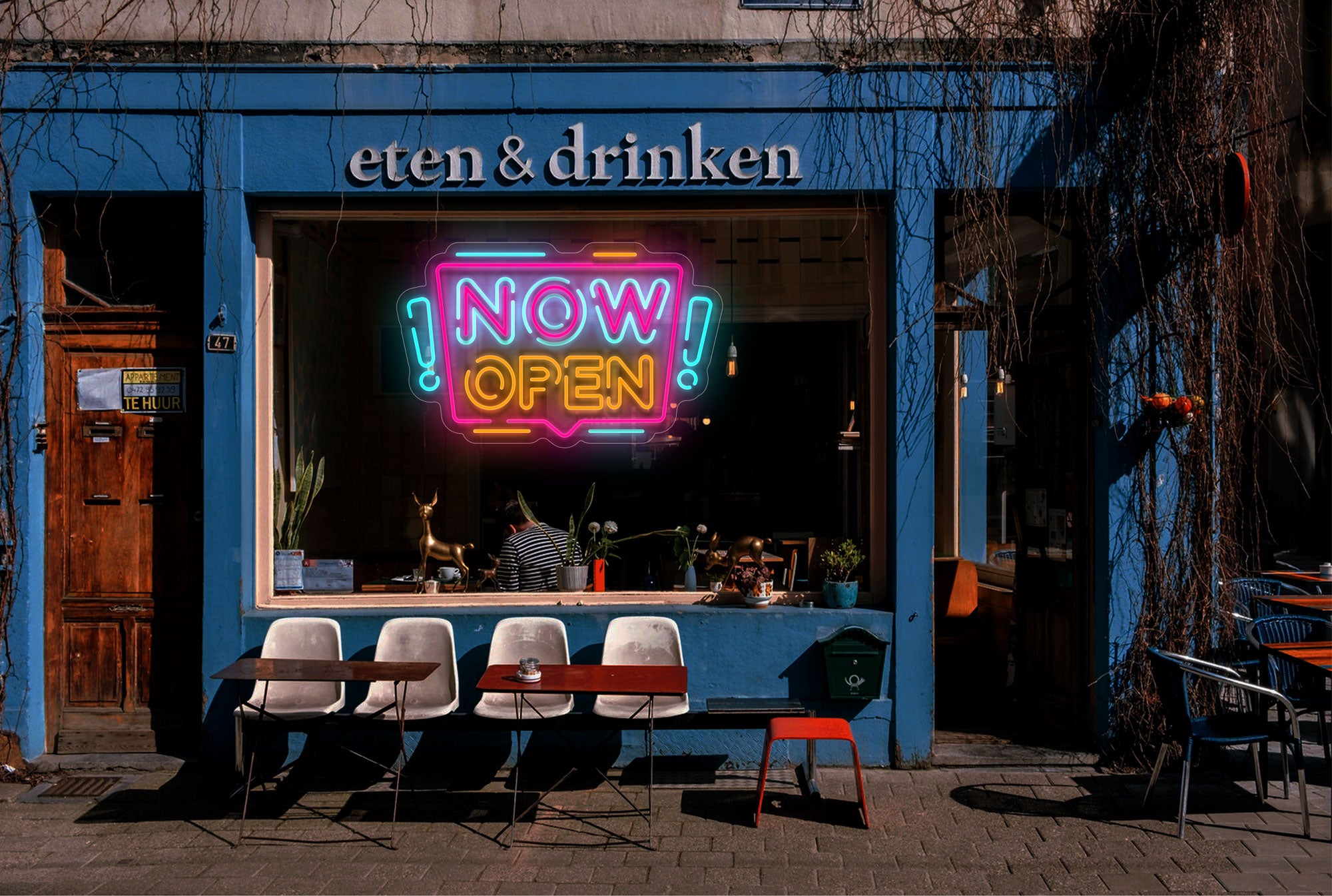 Multi-color "NOW OPEN" LED Neon Sign
