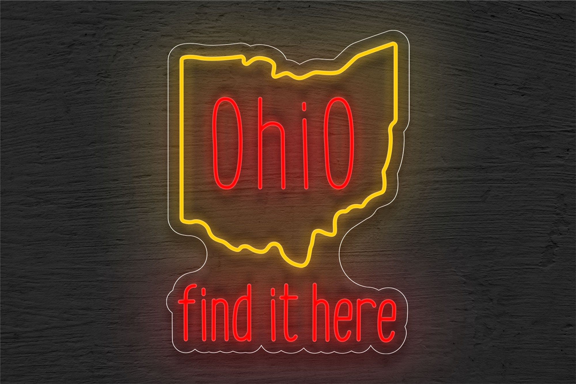 Ohio Find it Here LED Neon Sign