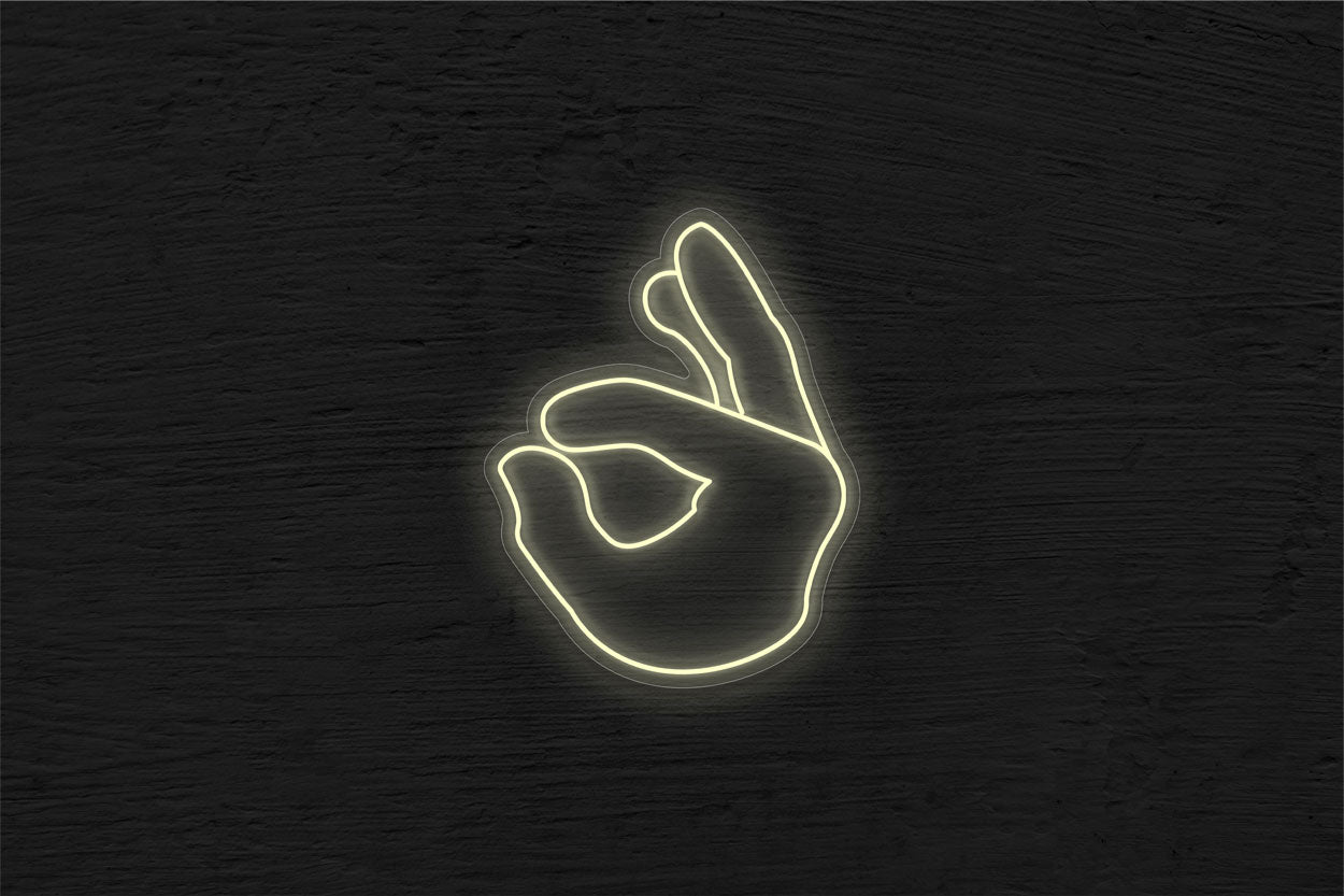 Okay Hand Emoji LED Neon Sign