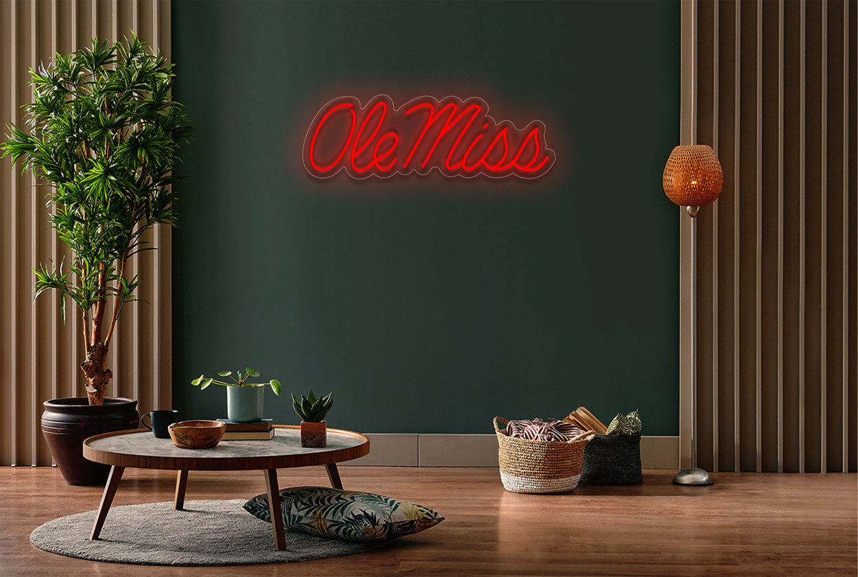 Ole Miss Basketball LED Neon Sign