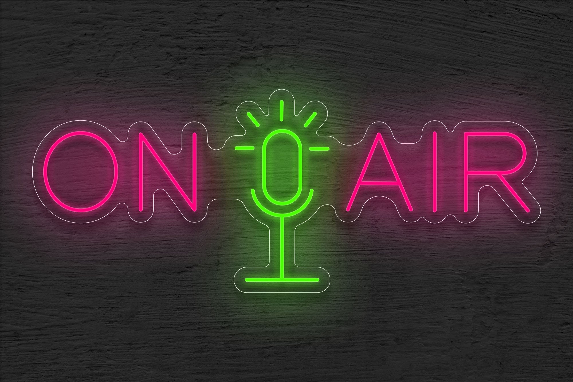 "ON" Mic "AIR" LED Neon Sign