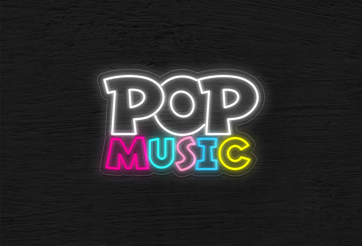 Pop Music LED Neon Sign