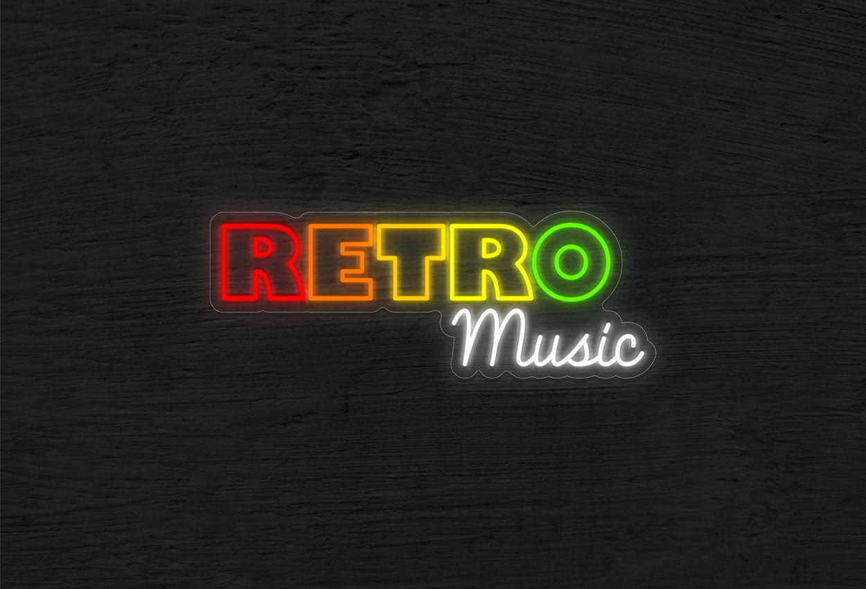 Retro Music LED Neon Sign