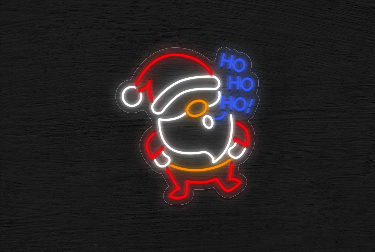 "Ho Ho Ho!" Santa Claus LED Neon Sign
