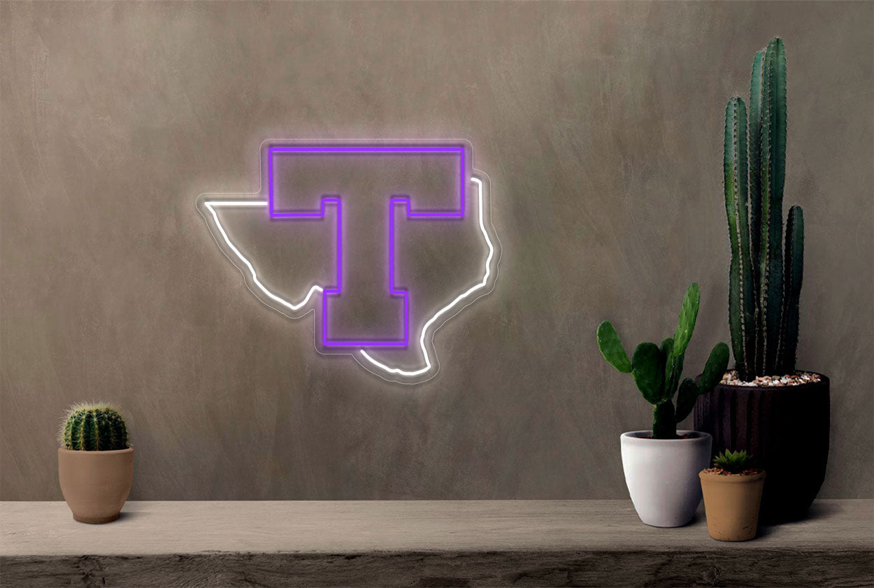Tarleton State Texans Men's Basketball LED Neon Sign