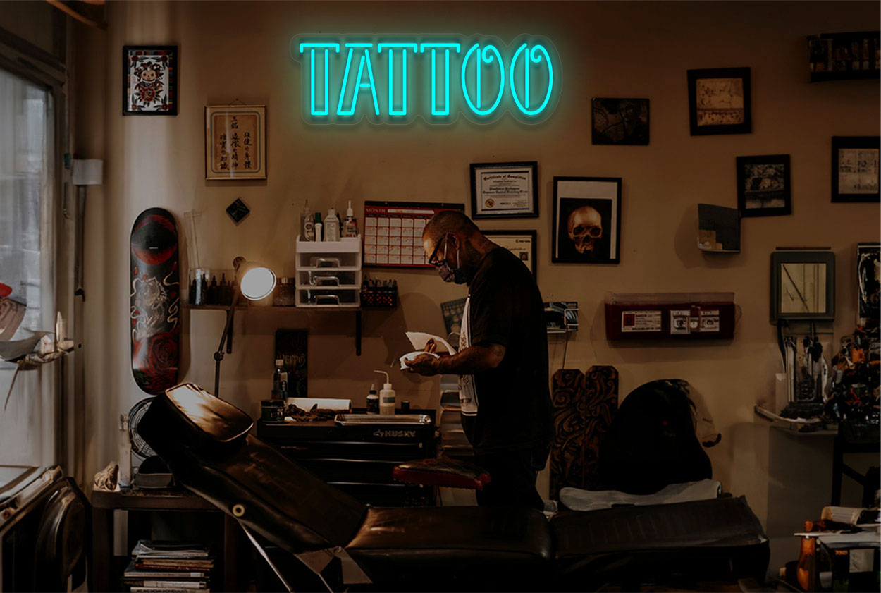 "Tattoo" LED Neon Sign