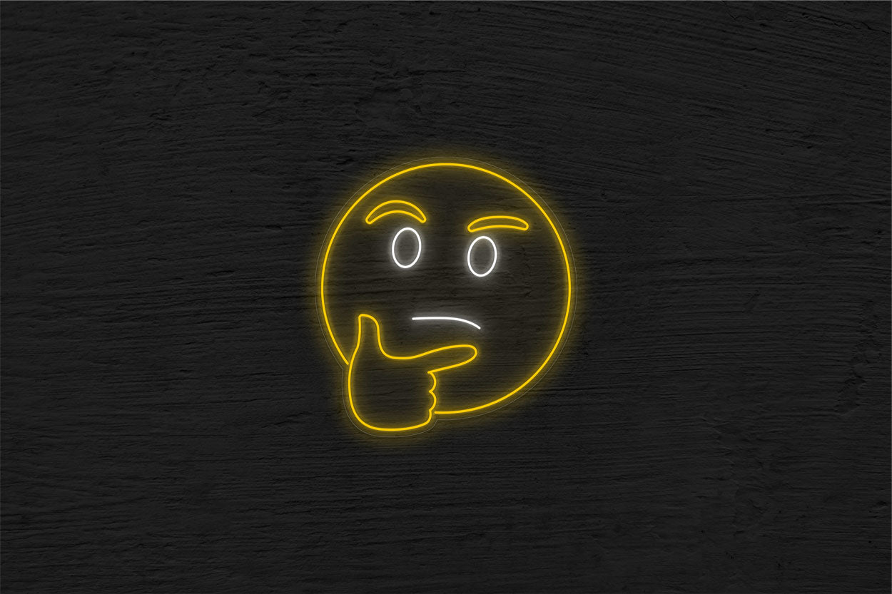 Thinking Emoji LED Neon Sign