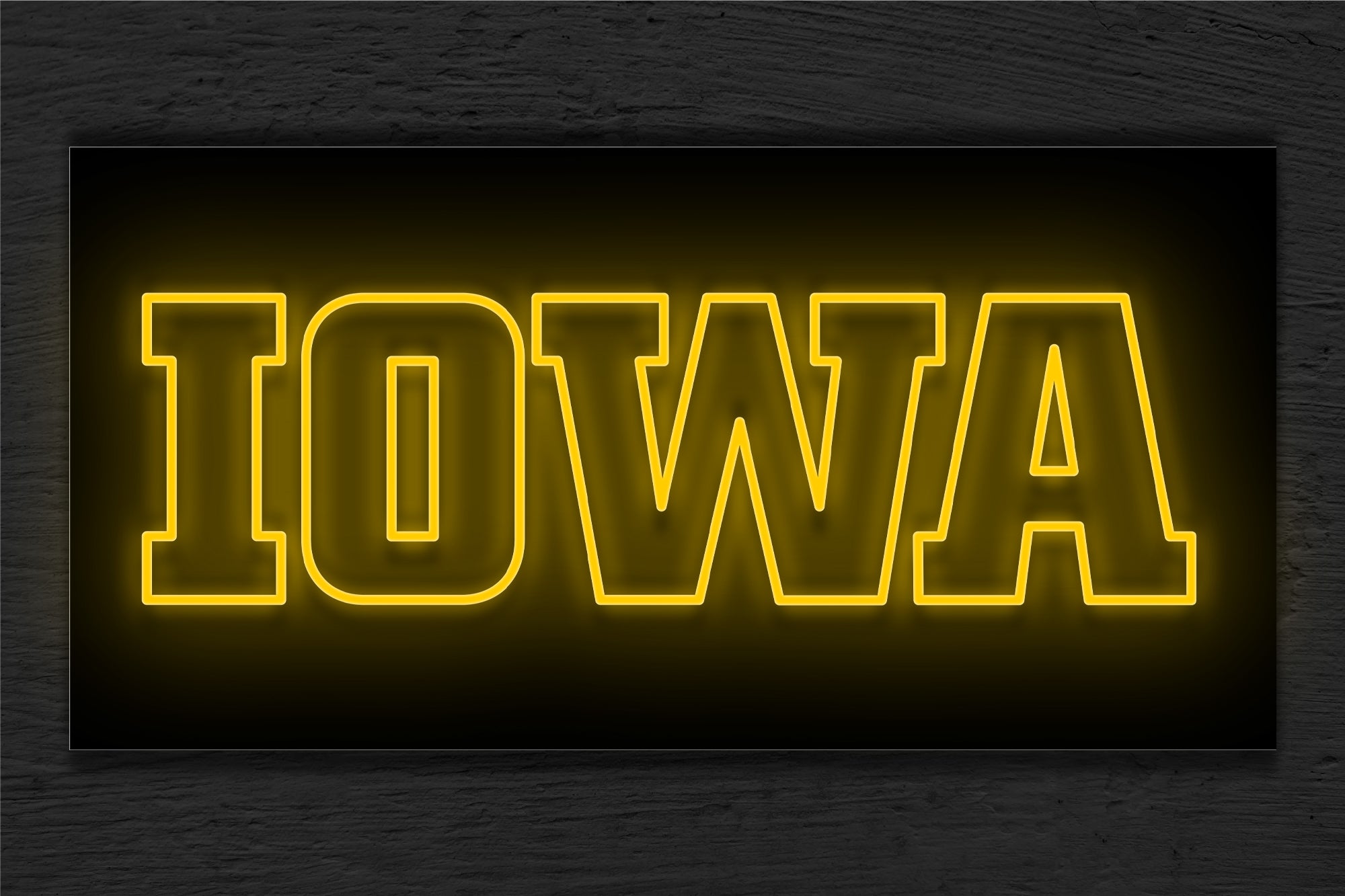 University of Iowa (UI) Logo LED Neon Sign