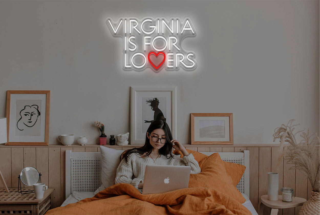 Virginia Is For Lovers LED Neon Sign