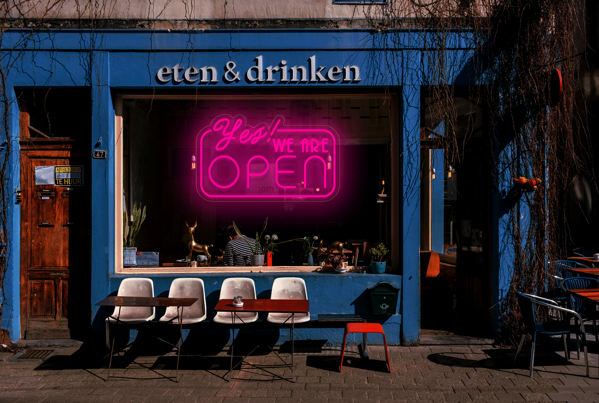"Yes! WE ARE OPEN" LED Neon Sign