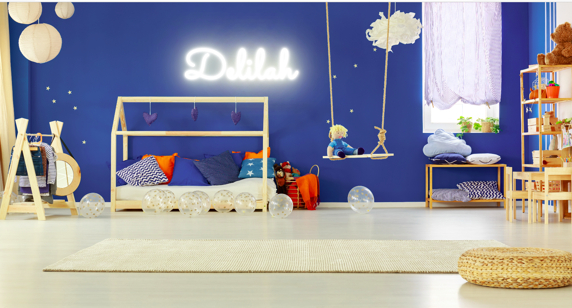 "Delilah" Baby Name LED Neon Sign