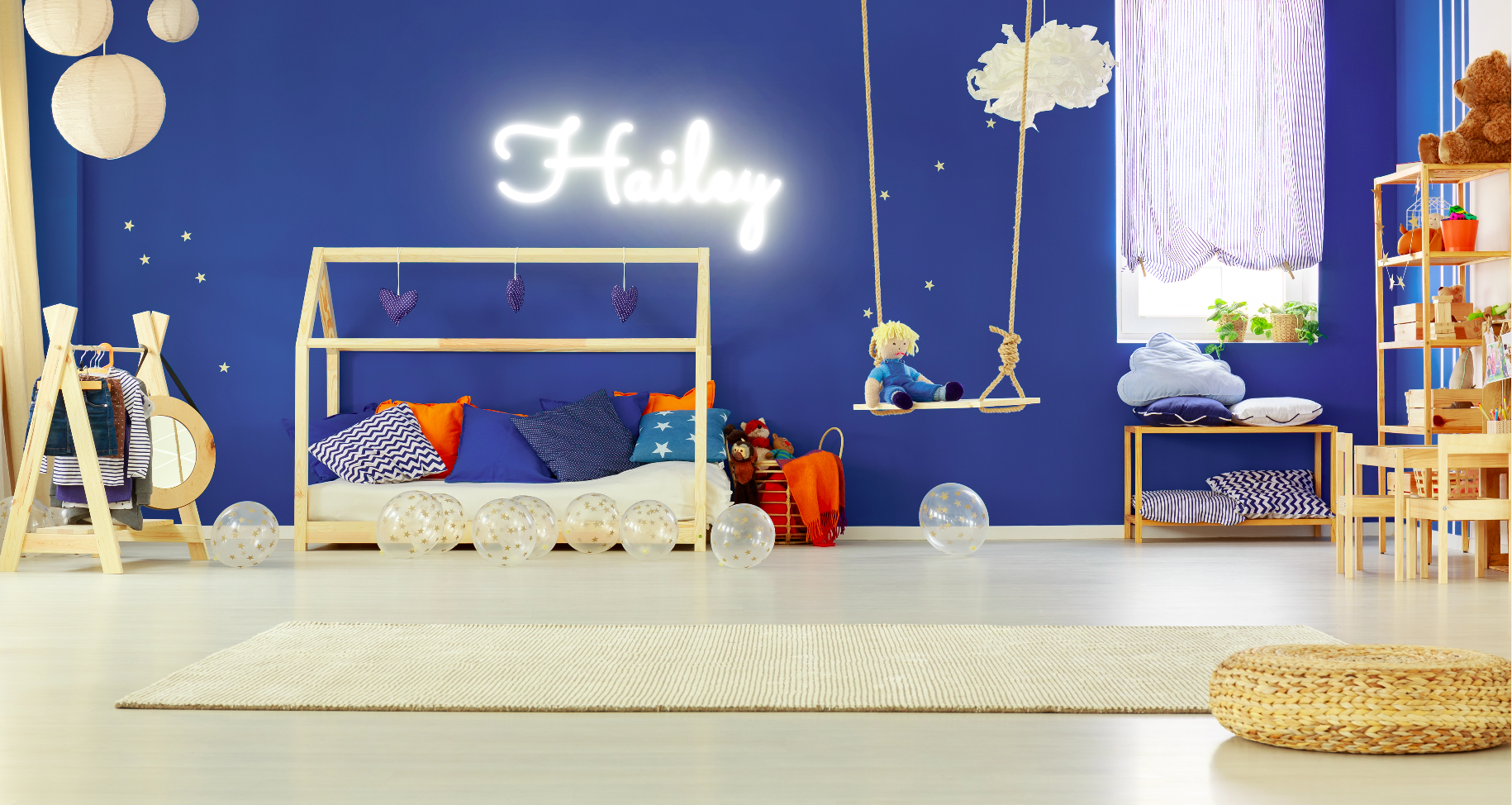 "Hailey" Baby Name LED Neon Sign