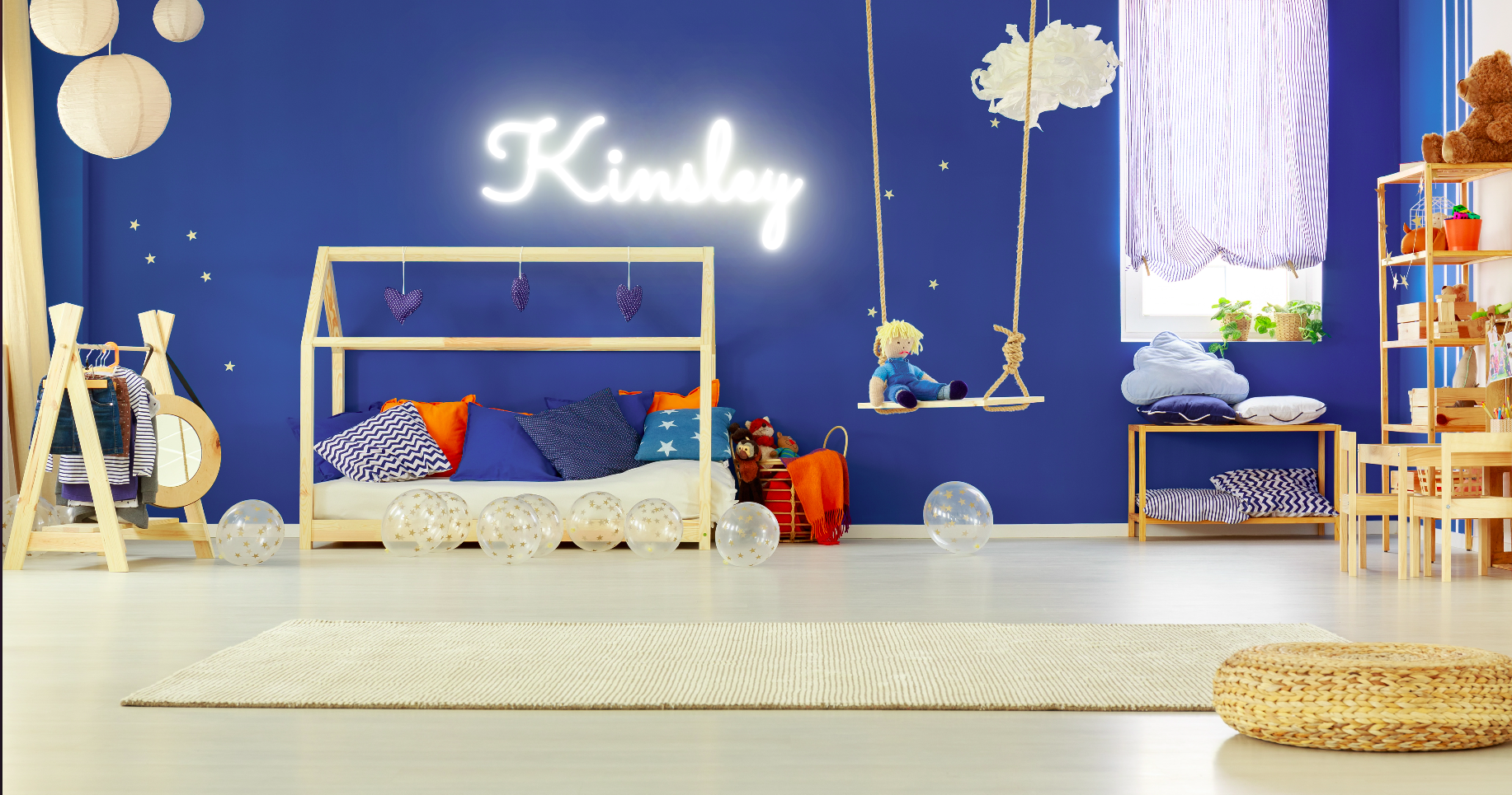 "Kinsley" Baby Name LED Neon Sign