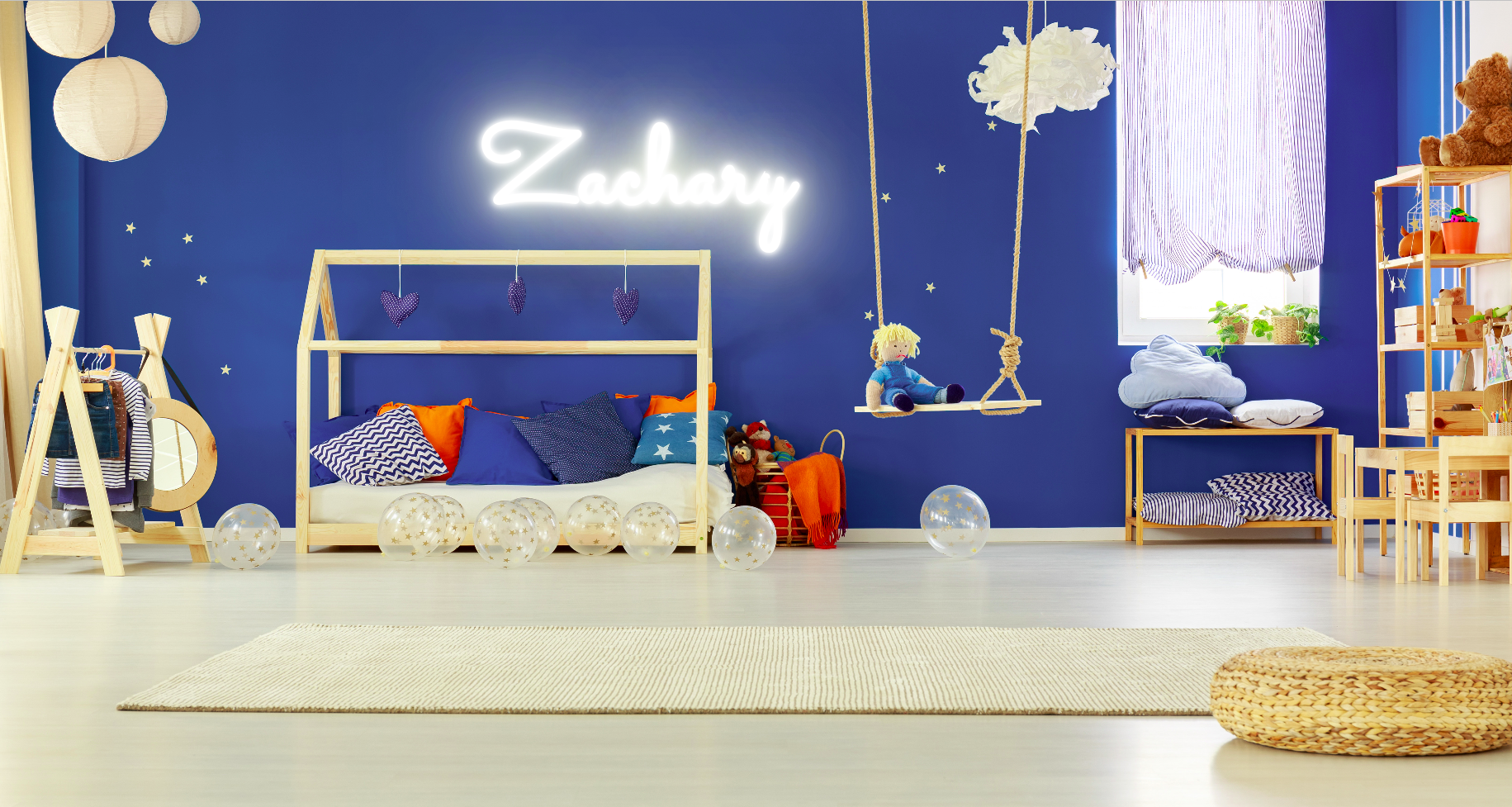 "Zachary " Baby Name LED Neon Sign