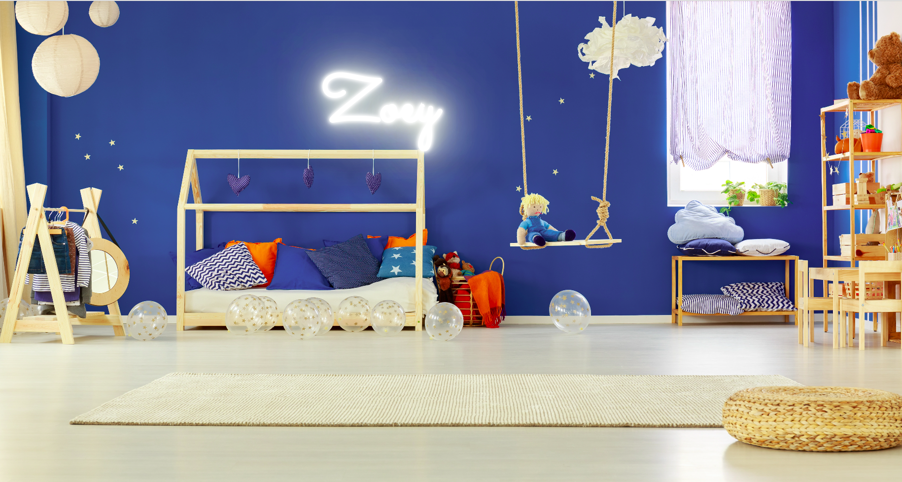 "Zoey" Baby Name LED Neon Sign