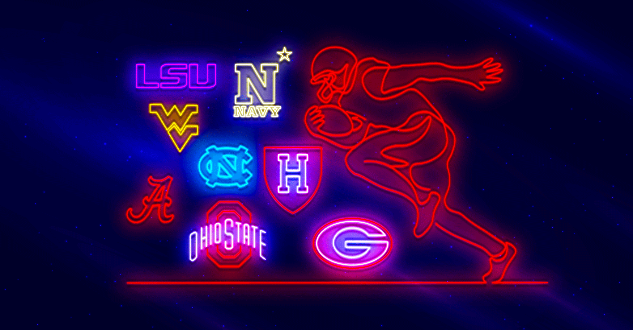College Football Neon Signs. Just in time for the season. – Best Buy ...