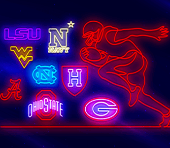 College Football Neon Signs. Just in time for the season.